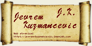 Jevrem Kuzmančević vizit kartica